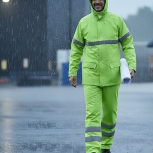Reflective Rubberised Rainsuit