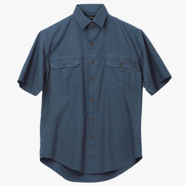 Plain Bush Shirt Mens